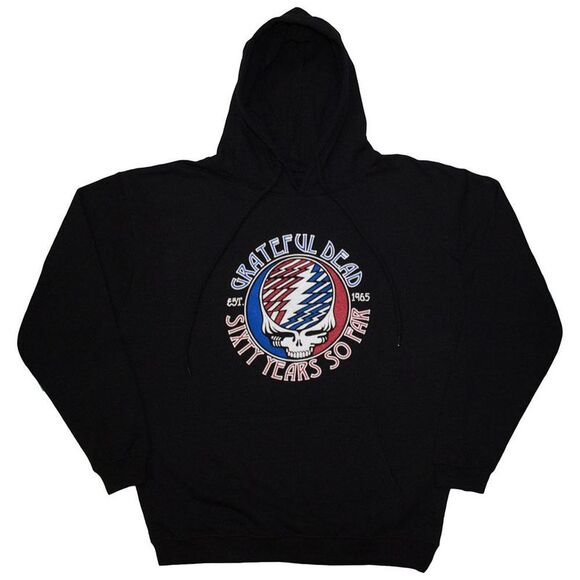 Grateful Dead Unisex Adult Stealie 60 Pull Over Hoodie / Black